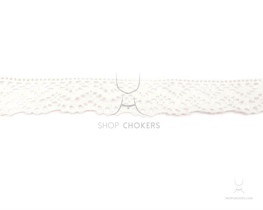 White lace choker