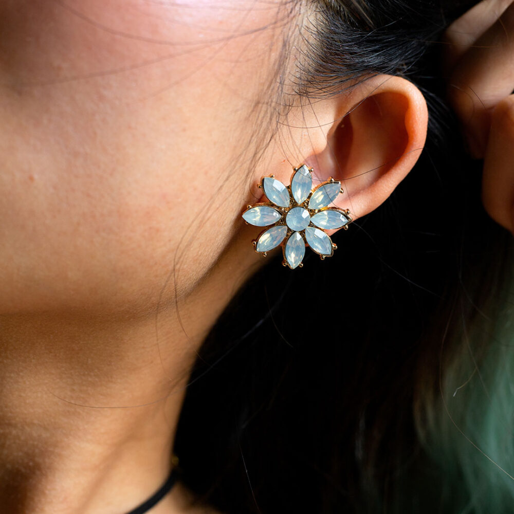 light blue earring