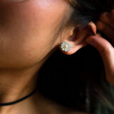 blue small earrings